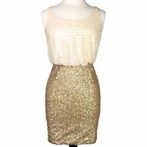 C Luce Womens Sequin Blouson Party Dress NWT Size Medium